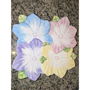 Vintage 1992 The Bombay Company Spring Blossoms Easter Platter 12" Plate